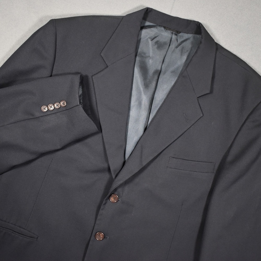 Vintage William Fioravanti mens 3 Button Blazer Navy Blue 44R 90s
